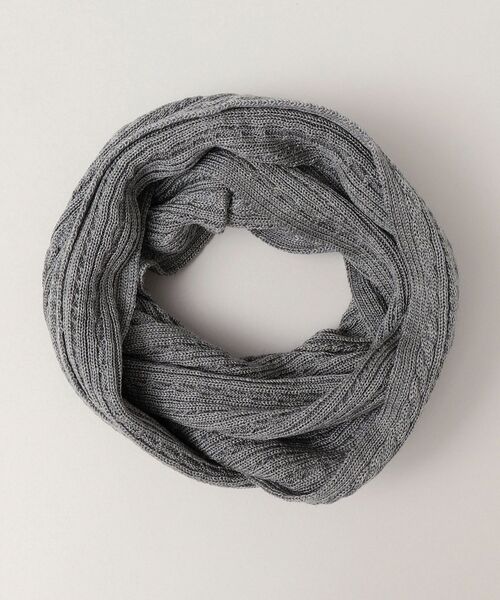 SHIPS（シップス）の「SHIPS: アランニット スヌード（ネックウォーマー/スヌード・メンズ・ブラック/ベージュ/グリーン/グレー・ONE SIZE）」の13枚目の写真