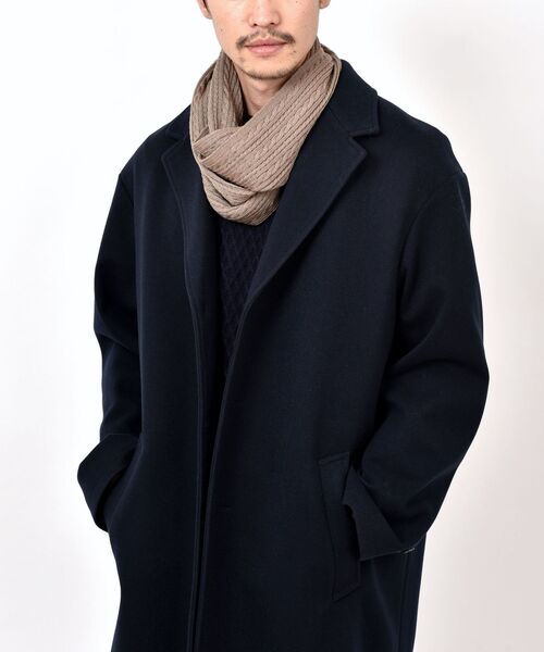 SHIPS（シップス）の「SHIPS: アランニット スヌード（ネックウォーマー/スヌード・メンズ・ブラック/ベージュ/グリーン/グレー・ONE SIZE）」の18枚目の写真