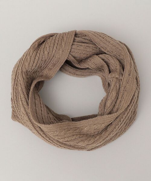 SHIPS（シップス）の「SHIPS: アランニット スヌード（ネックウォーマー/スヌード・メンズ・ブラック/ベージュ/グリーン/グレー・ONE SIZE）」の17枚目の写真