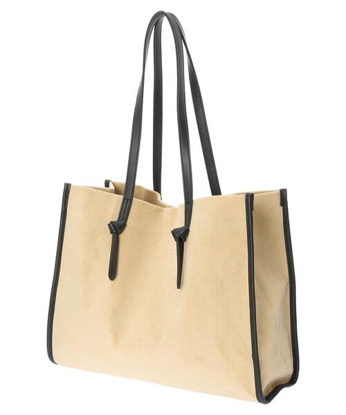 AMERICAN HOLIC（アメリカンホリック）の「コーデュロイ結び手トートバッグ（トートバッグ・レディース・ベージュ・FREE）」の7枚目の写真