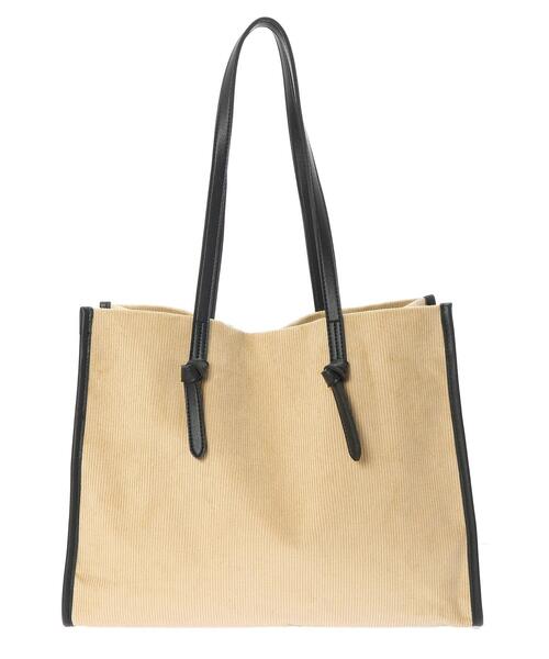 AMERICAN HOLIC（アメリカンホリック）の「コーデュロイ結び手トートバッグ（トートバッグ・レディース・ベージュ・FREE）」の9枚目の写真