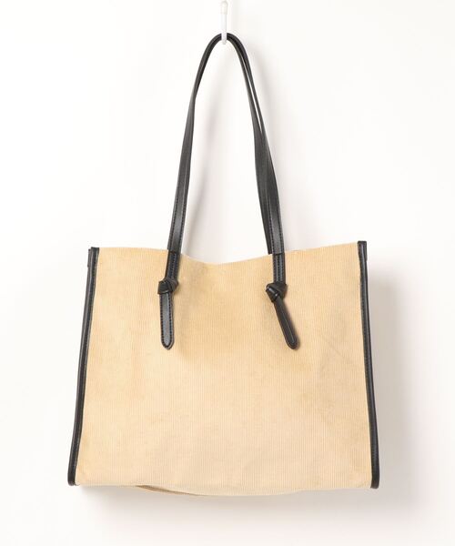 AMERICAN HOLIC（アメリカンホリック）の「コーデュロイ結び手トートバッグ（トートバッグ・レディース・ベージュ・FREE）」の12枚目の写真