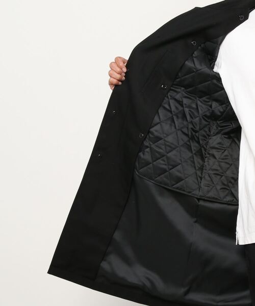 Perfect Suit FActory(パーフェクトスーツファクトリー)の「T/C ステンカラー無地コート(ステンカラーコート・メンズ・ブラック/ベージュ/ネイビー・S/LL/M/L)」の14枚目の写真