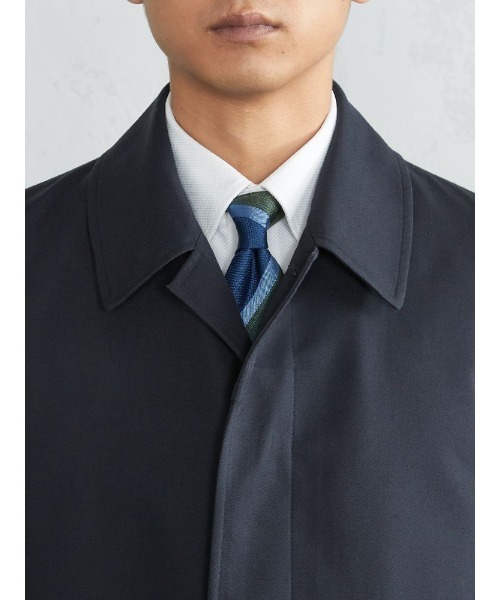 Perfect Suit FActory(パーフェクトスーツファクトリー)の「T/C ステンカラー無地コート(ステンカラーコート・メンズ・ブラック/ベージュ/ネイビー・S/LL/M/L)」の6枚目の写真