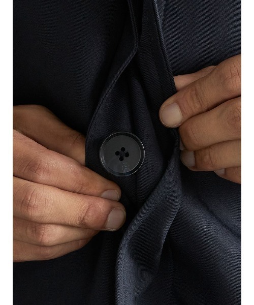 Perfect Suit FActory(パーフェクトスーツファクトリー)の「T/C ステンカラー無地コート(ステンカラーコート・メンズ・ブラック/ベージュ/ネイビー・S/LL/M/L)」の12枚目の写真