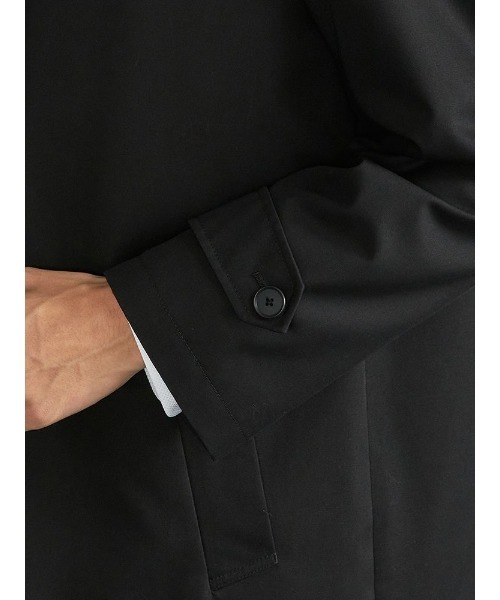 Perfect Suit FActory(パーフェクトスーツファクトリー)の「T/C ステンカラー無地コート(ステンカラーコート・メンズ・ブラック/ベージュ/ネイビー・S/LL/M/L)」の13枚目の写真