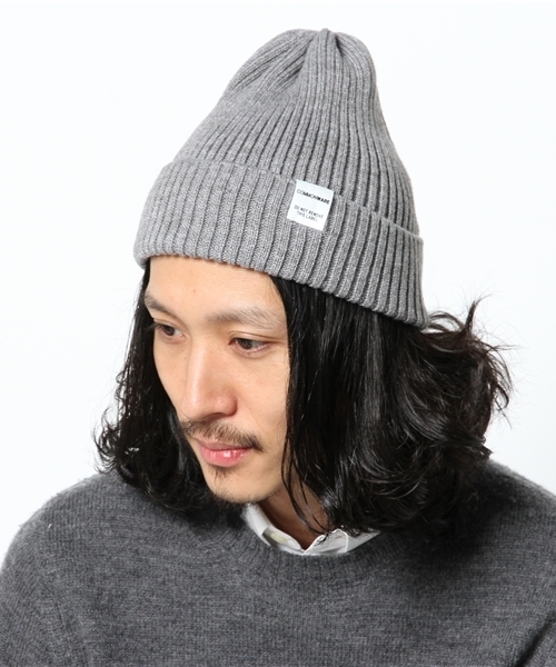 AMERICAN RAG CIE（アメリカンラグシー）の「AMERICAN RAG CIE&Magine COMMONWARE WOOL KNIT CAP（ニットキャップ/ビーニー・メンズ・オフホワイト/トップグレー/ブラック/ネイビー・F）」の3枚目の写真