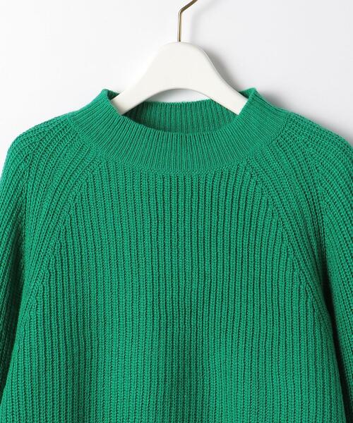 green label relaxing(グリーンレーベルリラクシング)の「レイヤード クロップド プルオーバー ニット -ウォッシャブル-(ニット/セーター・レディース・オフホワイト/ダークグレー/ケリー・FREE)」の11枚目の写真