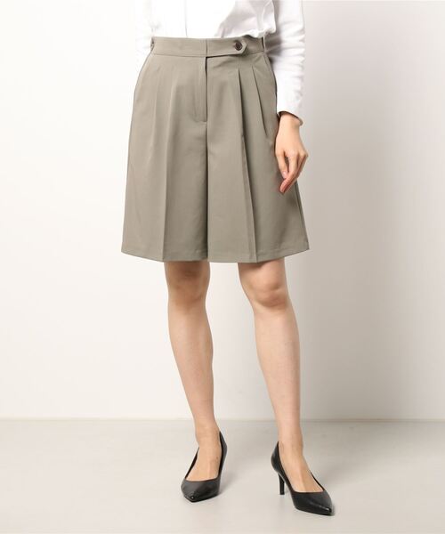 Q(キュー)の「キュロットパンツ(その他パンツ・レディース・カーキ/ブラック・MEDIUM)」の6枚目の写真