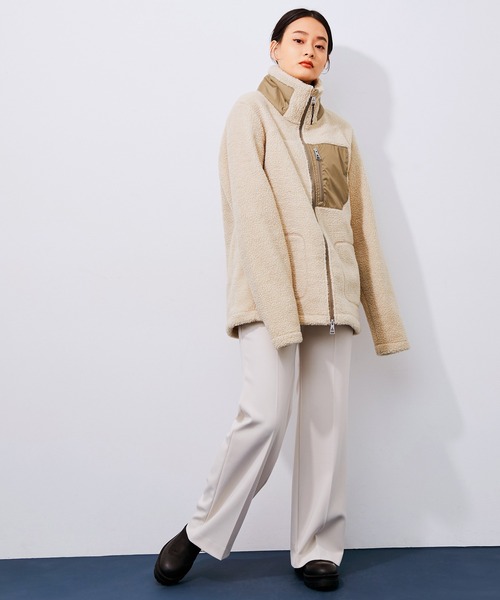 Cape HEIGHTS（ケープハイツ）の「【Cape HEIGHTS】UNISEX BREAKHEART 2 FREECE JACKET（ブルゾン・レディース・オフホワイト/オリーブ・S）」の20枚目の写真