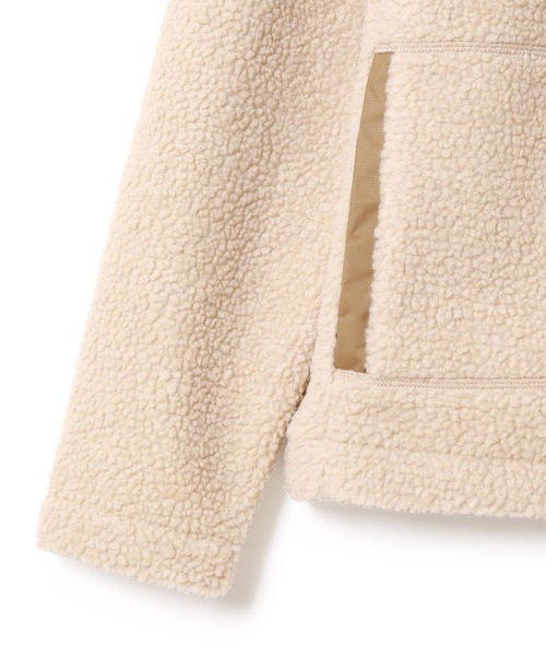 Cape HEIGHTS（ケープハイツ）の「【Cape HEIGHTS】UNISEX BREAKHEART 2 FREECE JACKET（ブルゾン・レディース・オフホワイト/オリーブ・S）」の4枚目の写真