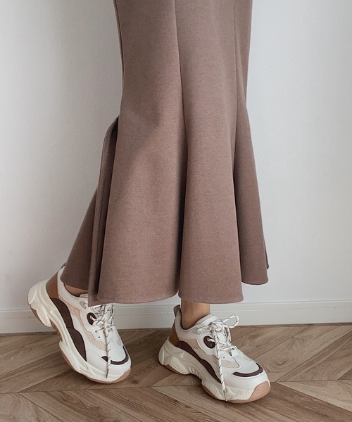 LAUIR（ラウアー）の「配色コンビカラースニーカー（スニーカー・レディース・ホワイト・40/38/39/35/36/37）」の3枚目の写真