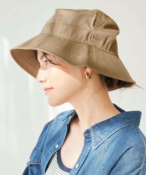 NEW ERA(ニューエラ)の「【別注】<NEW ERA(ニューエラ)>バケットハット(ハット・レディース・モカ/ナチュラル/ブラック・FREE)」の4枚目の写真
