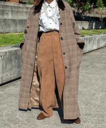 kutir | 襟配色ステンカラーコート(ステンカラーコート)