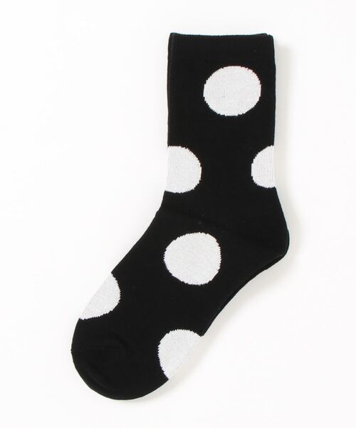Fun & Daily（ファンアンドデイリー）の「F&D : ラージドットカラーソックス（ソックス/靴下・レディース・ホワイト/チャコールグレー/ブラック/ネイビー/ブラウン/ブルー/マスタード/ワインレッド/グレー・FREE）」の12枚目の写真