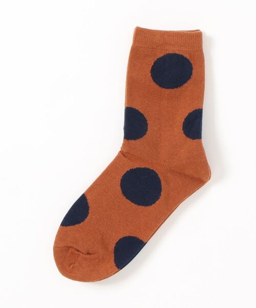 Fun & Daily（ファンアンドデイリー）の「F&D : ラージドットカラーソックス（ソックス/靴下・レディース・ホワイト/チャコールグレー/ブラック/ネイビー/ブラウン/ブルー/マスタード/ワインレッド/グレー・FREE）」の13枚目の写真