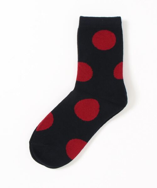 Fun & Daily（ファンアンドデイリー）の「F&D : ラージドットカラーソックス（ソックス/靴下・レディース・ホワイト/チャコールグレー/ブラック/ネイビー/ブラウン/ブルー/マスタード/ワインレッド/グレー・FREE）」の22枚目の写真
