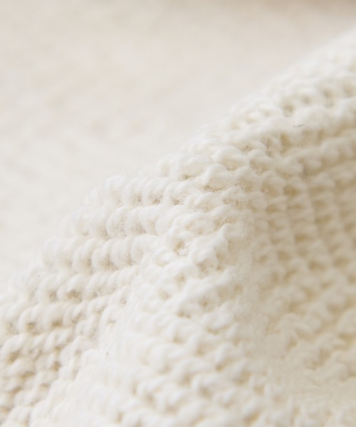 CUBE SUGAR(キューブシュガー)の「ヘリンボーン裏毛フロッキープリントロゴトレーナー(スウェット・レディース・グレー/カーキ/マルチ/ナチュラル・M)」の10枚目の写真