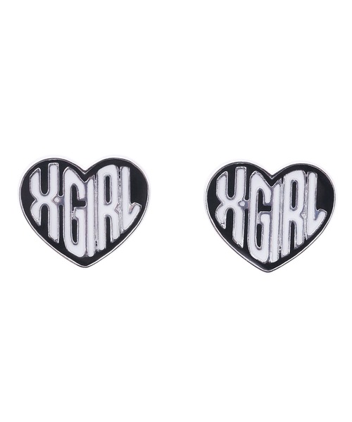 X-girl(エックスガール)の「HEART LOGO EARRINGS(ピアス(両耳用)・レディース・ブラック/レッド/ライトグリーン・ONE SIZE)」の11枚目の写真