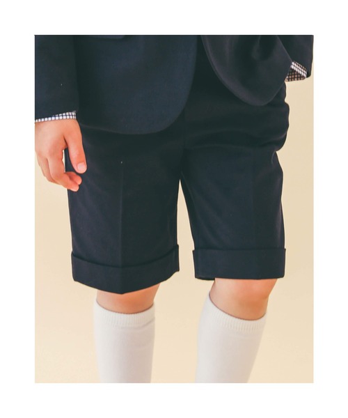 Bebe フォーマルモクロディ裾ダブルハーフパンツ 110 130cm スーツパンツ Bebe ベベ のファッション通販 Zozotown