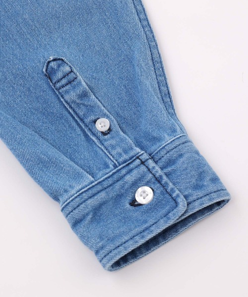 X-girl(エックスガール)の「EMBROIDERY FACE L/S SHIRT(シャツ/ブラウス・レディース・オレンジ/グリーン/ライトインディゴブルー・S/M)」の16枚目の写真