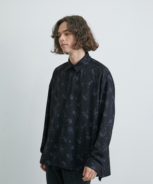 JUNRED（ジュンレッド）の「バルーンスリーブオーバーシャツ（シャツ/ブラウス・メンズ・チャコールグレー/パープル系その他/グリーン系その他/ホワイト/ダークブラウン/グリーン/グレー/ネイビー/ブラウン系その他/ライトグレー・L/M）」の11枚目の写真