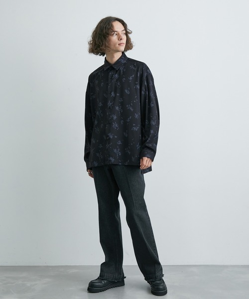 JUNRED（ジュンレッド）の「バルーンスリーブオーバーシャツ（シャツ/ブラウス・メンズ・チャコールグレー/パープル系その他/グリーン系その他/ホワイト/ダークブラウン/グリーン/グレー/ネイビー/ブラウン系その他/ライトグレー・L/M）」の15枚目の写真