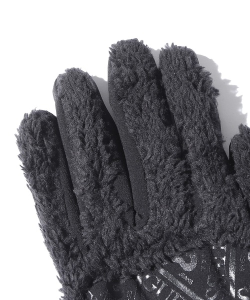 Guess（ゲス）の「GUESS/ゲス GLOVES LOGO TRIANGLE 手袋 グローブ トライアングルロゴ タッチパネル対応 防寒（手袋・メンズ・ブラック/グレー・M/S）」の4枚目の写真