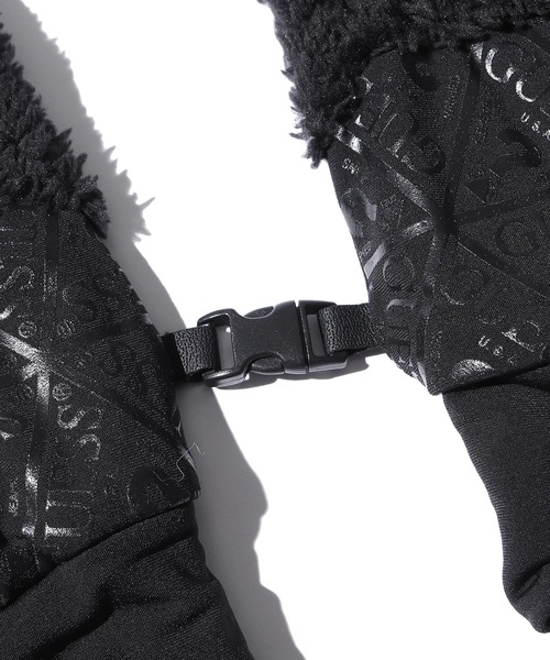 Guess（ゲス）の「GUESS/ゲス GLOVES LOGO TRIANGLE 手袋 グローブ トライアングルロゴ タッチパネル対応 防寒（手袋・メンズ・ブラック/グレー・M/S）」の8枚目の写真