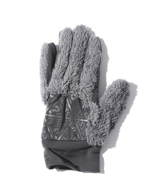 Guess（ゲス）の「GUESS/ゲス GLOVES LOGO TRIANGLE 手袋 グローブ トライアングルロゴ タッチパネル対応 防寒（手袋・メンズ・ブラック/グレー・M/S）」の14枚目の写真