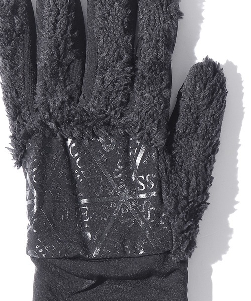 Guess（ゲス）の「GUESS/ゲス GLOVES LOGO TRIANGLE 手袋 グローブ トライアングルロゴ タッチパネル対応 防寒（手袋・メンズ・ブラック/グレー・M/S）」の12枚目の写真