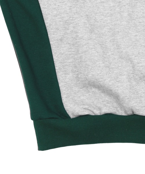 Figments（フィグメンツ）の「バイカラーカレッジスウェット（スウェット・レディース・ブラック/グレー・FREE）」の5枚目の写真