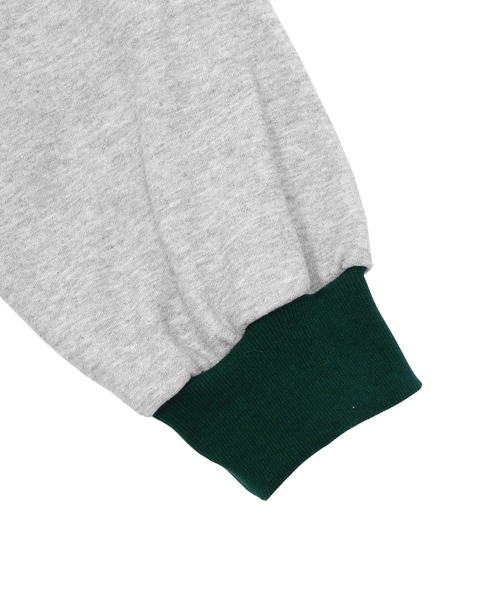 Figments（フィグメンツ）の「バイカラーカレッジスウェット（スウェット・レディース・ブラック/グレー・FREE）」の10枚目の写真