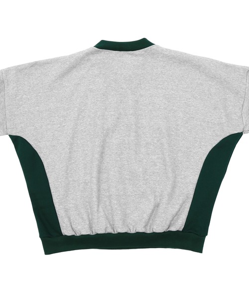 Figments（フィグメンツ）の「バイカラーカレッジスウェット（スウェット・レディース・ブラック/グレー・FREE）」の7枚目の写真