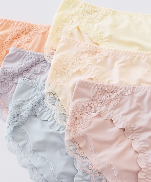 Lace Ladies（レースレディース）の「6色6枚セット パステルカラー レディースショーツ（ショーツ・レディース・マルチ・M/L）」の4枚目の写真