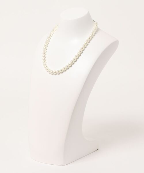 SPINNS(スピンズ)の「35cm 0.8mmパールネックレス(ネックレス・レディース・ホワイト・ONESIZE)」の2枚目の写真