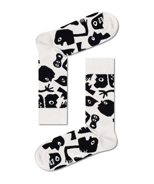 Happy Socks（ハッピーソックス）の「Happy Socks Nightmare クルーソックス 10211080（ソックス/靴下・レディース・ホワイト・M/L）」の3枚目の写真