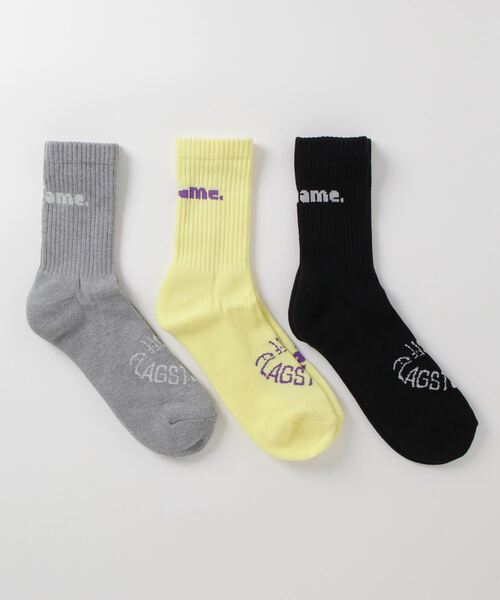 Name.（ネーム）の「【Name.ｘF-LAGSTUF-Fコラボコレーションアイテム】 3P SOCKS（ソックス/靴下・メンズ・その他・FREE）」の2枚目の写真