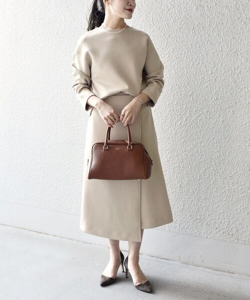 SHIPS（シップス）の「*〈手洗い可能〉ダンボールセットアップ◆（ワンピース・レディース・ライトグレー/ブラック/ベージュ・SMALL/MEDIUM）」の3枚目の写真