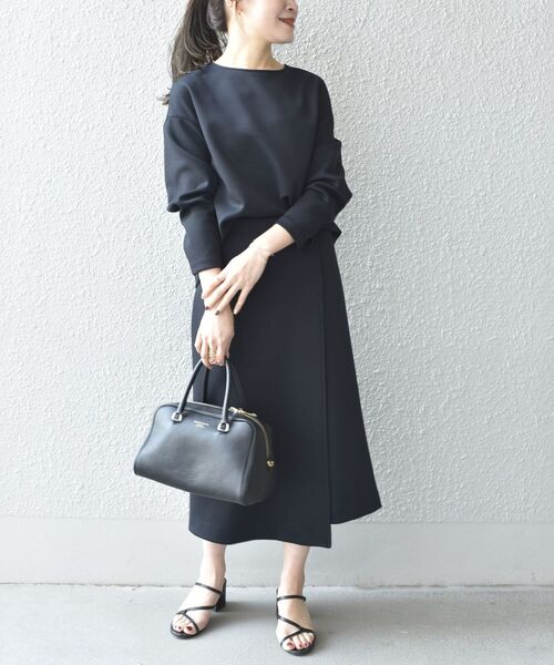 SHIPS（シップス）の「*〈手洗い可能〉ダンボールセットアップ◆（ワンピース・レディース・ライトグレー/ブラック/ベージュ・SMALL/MEDIUM）」の2枚目の写真