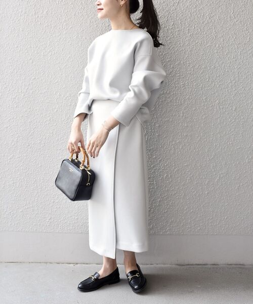 SHIPS（シップス）の「*〈手洗い可能〉ダンボールセットアップ◆（ワンピース・レディース・ライトグレー/ブラック/ベージュ・SMALL/MEDIUM）」の6枚目の写真