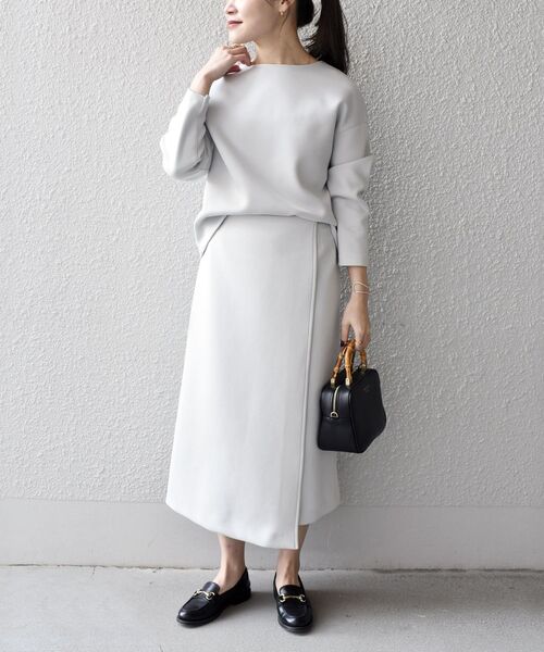 SHIPS（シップス）の「*〈手洗い可能〉ダンボールセットアップ◆（ワンピース・レディース・ライトグレー/ブラック/ベージュ・SMALL/MEDIUM）」の7枚目の写真