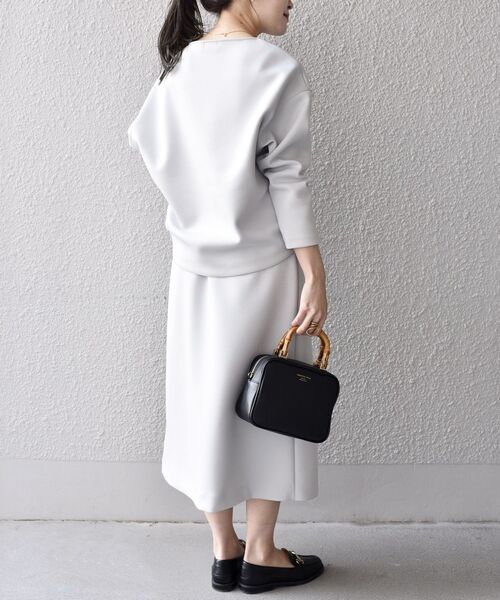 SHIPS（シップス）の「*〈手洗い可能〉ダンボールセットアップ◆（ワンピース・レディース・ライトグレー/ブラック/ベージュ・SMALL/MEDIUM）」の9枚目の写真