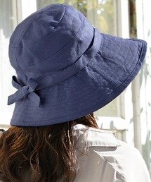 QUEENHEAD（クイーンヘッド）の「UVカット 後ろりぼんナチュラルハット（ハット）」