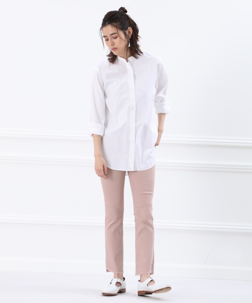 INED(イネド)の「【プレミアムフィット】カットオフスリムパンツ(その他パンツ・レディース・ブラック/オフホワイト/ミント/スモークピンク・9号/7号/5号/11号)」の7枚目の写真