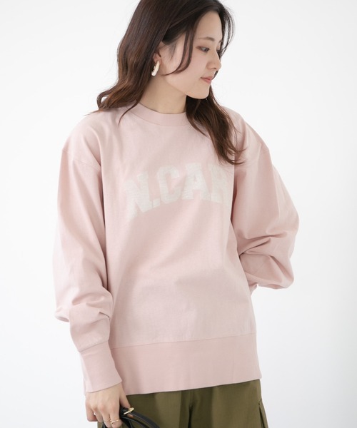 Green Parks(グリーンパークス)の「クラッシュロゴチュニック(Tシャツ/カットソー・レディース・ネイビー/ピンク/杢グレー・FREE)」の3枚目の写真