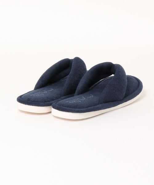 Monocoro toppi（モノコロトッピ）の「パイル トング ルームサンダル（サンダル・レディース・ベージュ/ネイビー/グレー・フリー）」の4枚目の写真