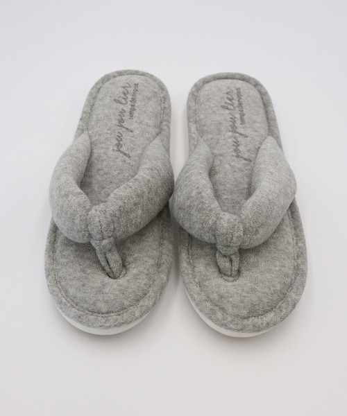 Monocoro toppi（モノコロトッピ）の「パイル トング ルームサンダル（サンダル・レディース・ベージュ/ネイビー/グレー・フリー）」の11枚目の写真