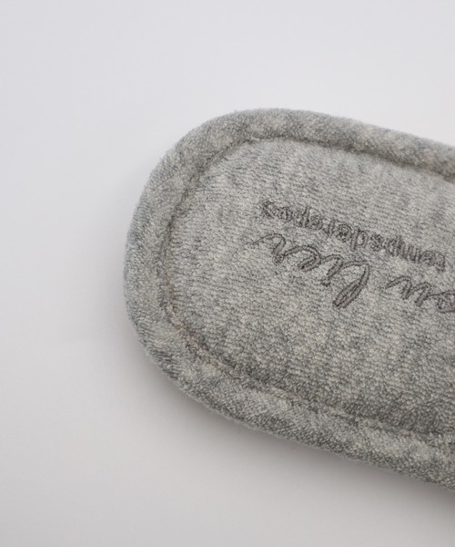 Monocoro toppi（モノコロトッピ）の「パイル トング ルームサンダル（サンダル・レディース・ベージュ/ネイビー/グレー・フリー）」の13枚目の写真