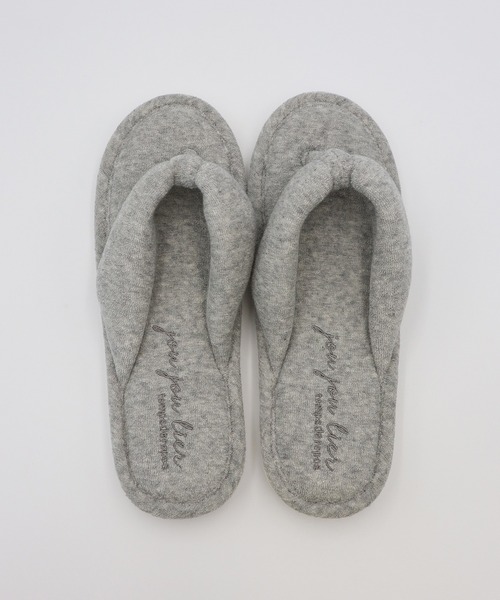 Monocoro toppi（モノコロトッピ）の「パイル トング ルームサンダル（サンダル・レディース・ベージュ/ネイビー/グレー・フリー）」の10枚目の写真